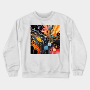 Vibrant Euphoria Abstract Canvas Crewneck Sweatshirt